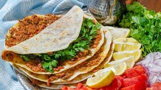 BU TARİFLE HERKES EVDE LAHMACUN YAPACAK  EV YAPIMI LAHMACUN TARİFİ