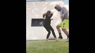 Dance of Luis Suarez and his daughter