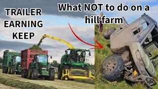 Hill Farm Problems...Silage season #farmerslife #countrylife