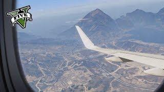 GTA 5 - A319 LSIA to LSHR (Los Santos - Sandy Shores) Full Flight HD