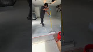 Epoxy Garage Floor In Miami with Custom flake color and Polyaspartic topcoat #garagefloor