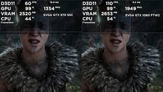 EVGA GTX 970 SSC vs 1080 FTW2 Benchmark Comparison (1/2)