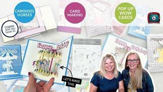   How to Create Spectacular Pop Up Cards with Carousel Horses Bundle [Scoop #162]