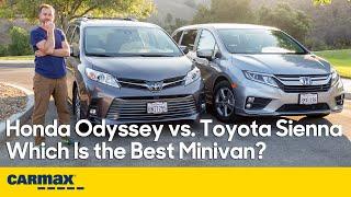 Honda Odyssey vs. Toyota Sienna | Used Minivan Comparison | Price, MPG, Comfort & More