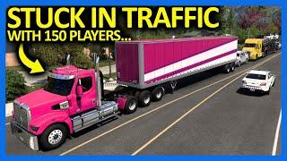 I Secretly Joined the BIGGEST Convoy in American Truck Simulator!