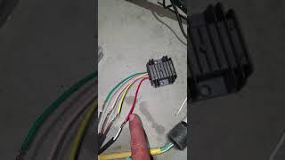 How to wire a 4 wire voltage regulator rectifier