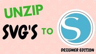 How to unzip an SVG file and import into Silhouette Studio - Designer Edition to use in your Cameo