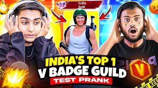 India’s No 1 Guild Test On Angry Youtuber On Live  - Garena Free Fire