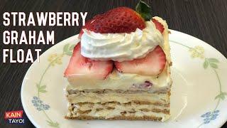 No Bake Strawberry Graham Float