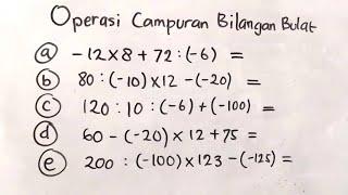 Mixed Integer Operations |  Elementary Mathematics