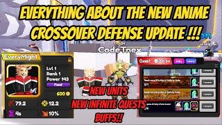 Everything about the new Anime Crossover Defense Mini Update !!!