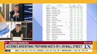 Jornada financiera: acciones argentinas treparon hasta 10% en Wall Street