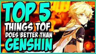 TOP 5 THINGS ToF Does BETTER than GENSHIN! | Chill Commentary | Tower of Fantasy PS5 Gameplay #ToF