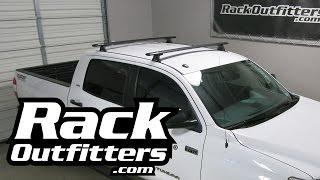 2007-2016 Toyota Tundra CrewMax with Rhino Rack RTS533 Tracks and RLT600 Vortex Roof Rack