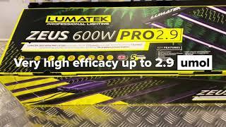 First look at LUMATEK ZEUS 600W PRO 2.9 LED Grow Light unboxing right here @ Hytec Hydroponics