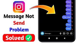 how to fix failed to send message on instagram | Instagrm message not sending problem solve