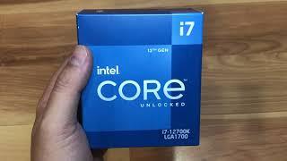 Intel Core i7 12700K 12th Generation Unlocked CPU Unboxing Video