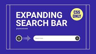 Enhance Your Website with CSS Only Expandable Search Bar
