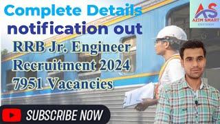 Railway Recruitment Board Railway Junior Engineer JE Recruitment 2024 rrb JE vacancy 2024 out