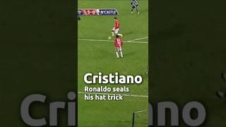 Cristiano Ronaldo First Ever  HATTRICK vs Newcastle United. #shorts #cr7shorts #football