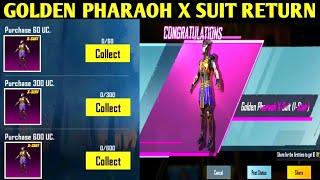 GOLDEN PHARAOH X SUIT RETURN | ANCIENT THEME COMING BACK IN BGMI | GET PERMANENT DBS SKIN