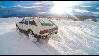 DRIVING A LIFTED 1985 AMC EAGLE IN THE SNOW!