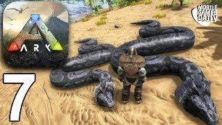 ARK SURVIVAL EVOLVED MOBILE - Hunting Giant Snakes - Gameplay Part 7 (iOS Android)