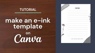 Custom templates for your Remarkable / Supernote / Boox Note & Air tablet | real-time tutorial