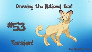 Drawing the National Dex - Persian #53