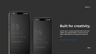 Phone 15 Pro App Presentation Mockup | After Effects Template