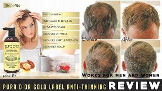 Pura D'or original gold label Anti Thinning shampoo review 2021