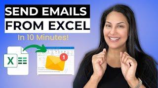 Master sending emails from Excel without coding or VBA in less than 10 minutes || Samina Ghori