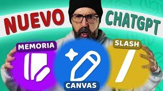 CAMBIOS en ChatGPT - NUEVAS FUNCIONES MUY POTENTES [ CANVAS - MEMORIA - BUSCAR - RAZONAR - RETRATA ]