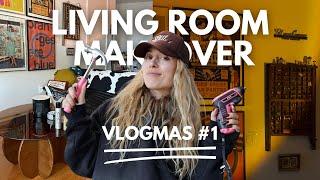 Brooklyn studio living room MAKEOVER! | Vlogmas #1