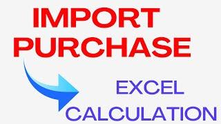 Import Purchase Excel Calculation || Import Purchase excel calculation to book in Tally Prime