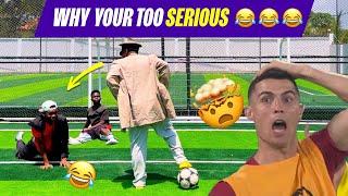 Funny videos ( why you’re too serious  ) Ronaldo shocked on bench