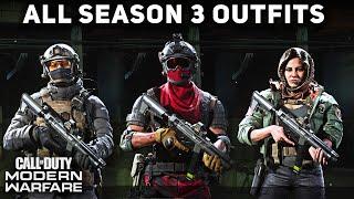 All Season 3 Operator Outfits & Uniforms (SHOWCASE) - Call of Duty: Modern Warfare