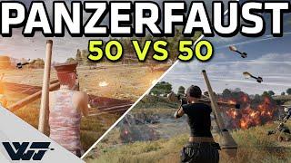 PANZERFAUST 50vs50 - Hundreds of rockets flying!!! - PUBG