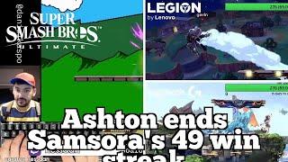 Daily SSBU Highlights: Ashton ends Samsora's 49 win streak