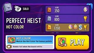 (Hot Color) 1350 Score Match Masters Perfect Heist Solo Challenge - MIXY MEOW