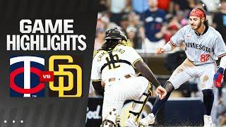 Twins vs. Padres Game Highlights (8/20/24) | MLB Highlights