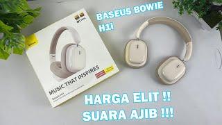 HARGA CUMAN 499RIBUAN DOANG !! Review Baseus Bowie H1i Headphone ANC Termurah 