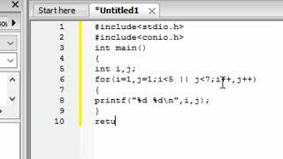 How to use multiple variables in single for loop in c language in hindi and english