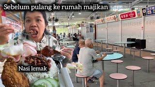 sebelum pulang ke rumah majikan ‼️makan nasi lemak lanjut ke toko grosir termurah di Singapura