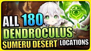 ALL 180 Dendroculus Locations (WITH TIMESTAMPS + DETAILED GUIDE!) Genshin Impact Sumeru Desert 3.1
