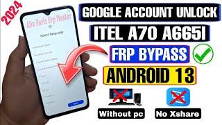 Itel A70 FRP Bypass 2024 | Itel A70 Google Account Bypass 2024 | Itel A70 A665l FRP Unlock