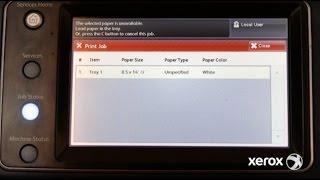 Xerox® WorkCentre® 7120/7125: Resolve the Error "Job Held for Resources"