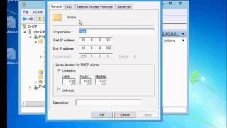 How to edit a DHCP scope in Microsoft Windows Server 2012
