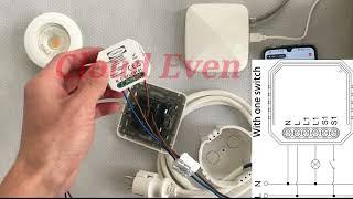 Tuya smart switch CloudEven Zigbee module  DIY compatible with Alexa & google assistant smart life