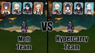 Wriothesley Melt VS Hypercarry Team - Genshin impact